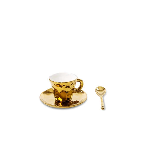 Coffee Cup with Saucer and Teaspoon