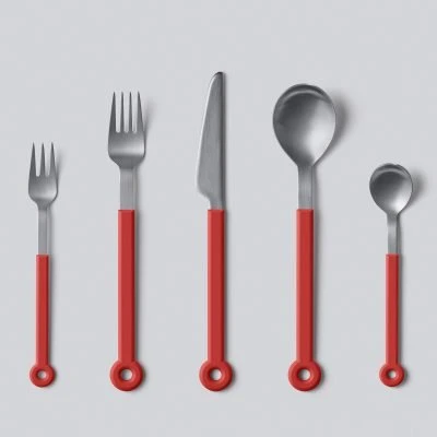 mono-ring-flatware-5-piece-set-red-2