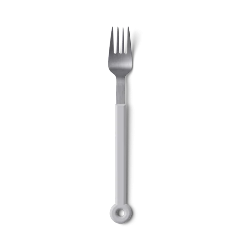 Mono Ring Table Fork, White