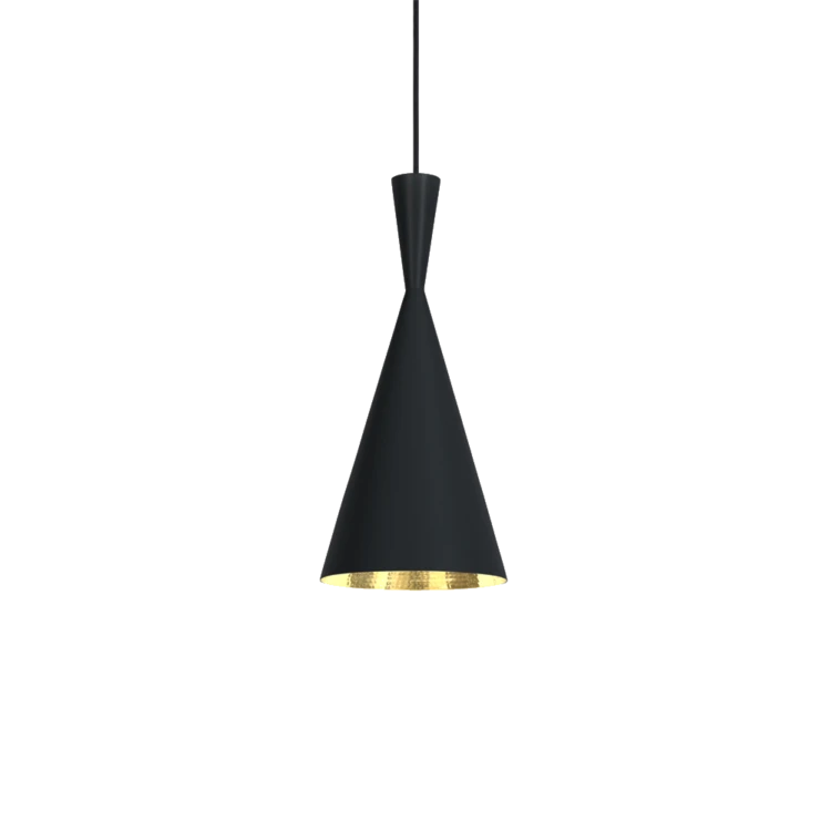 Beat Tall Pendant, Black