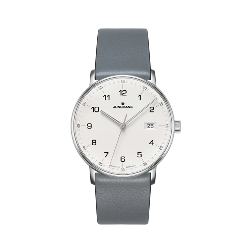 Junghans Form Quartz, Grey Calfskin Strap - Gessato Design Store