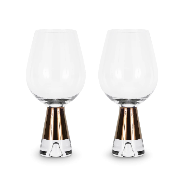 Tank Wine Glasses Copper, Set of 2
