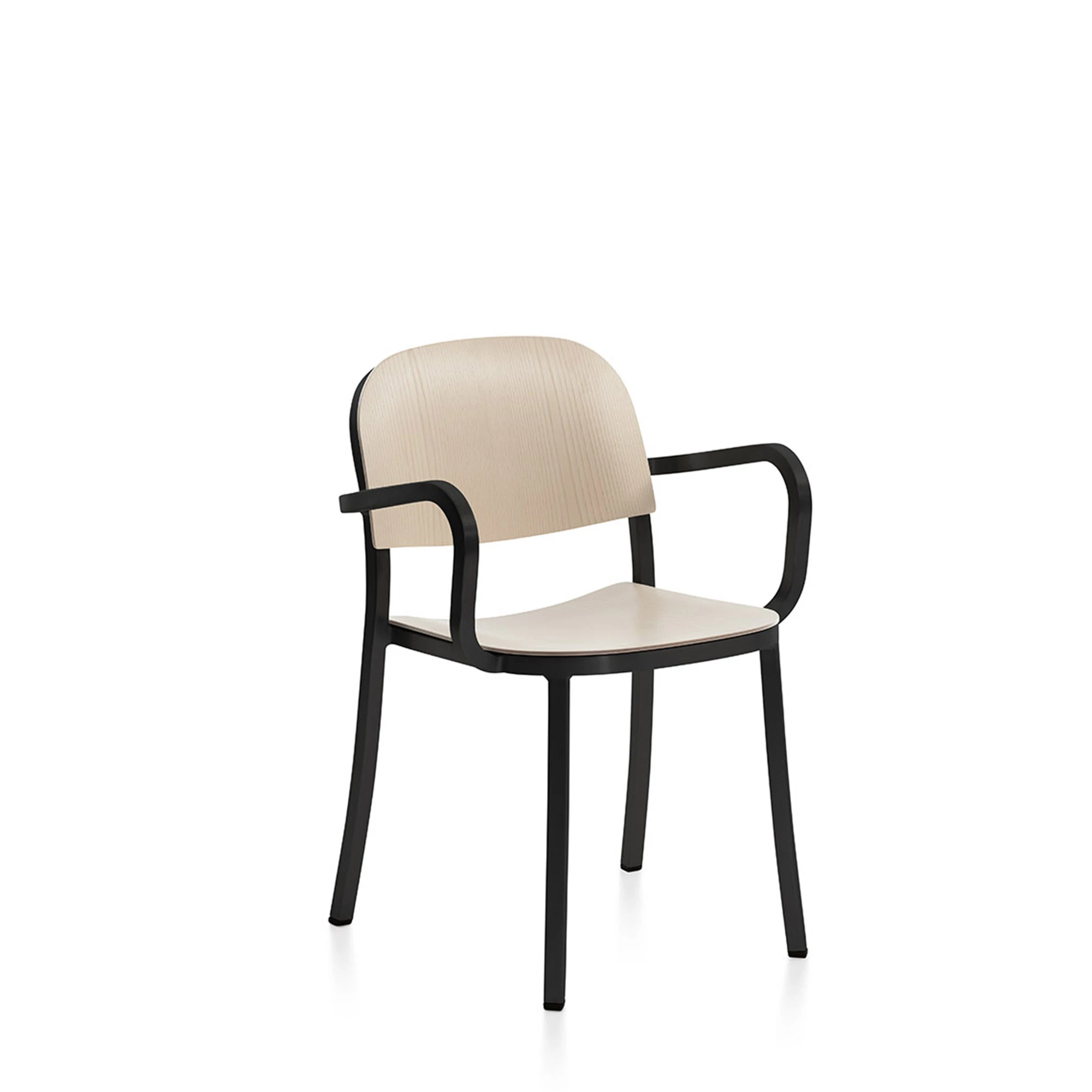  Dark Powder Coated Aluminum, Ash Plywood