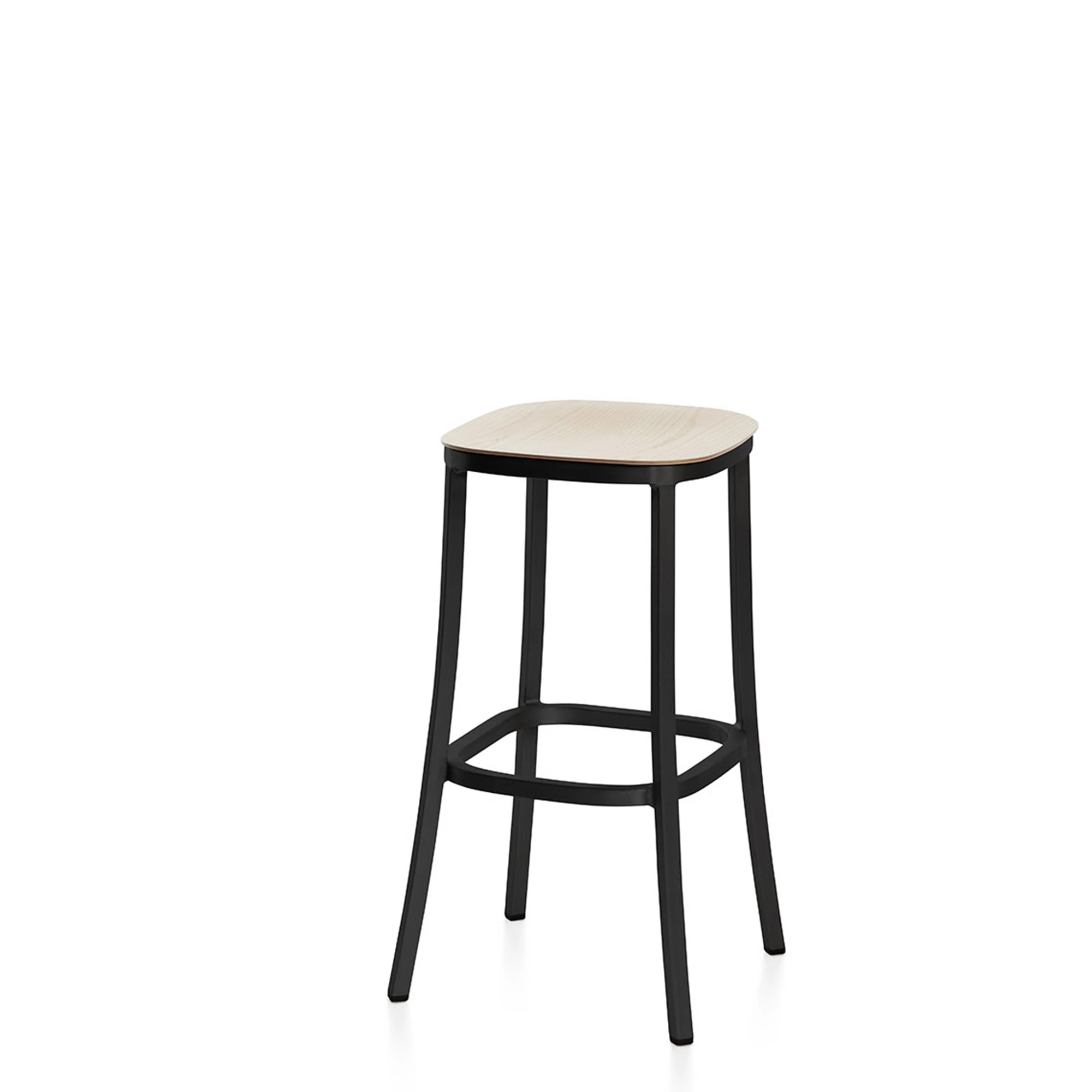  Dark Powder Coated Aluminum, Ash Plywood