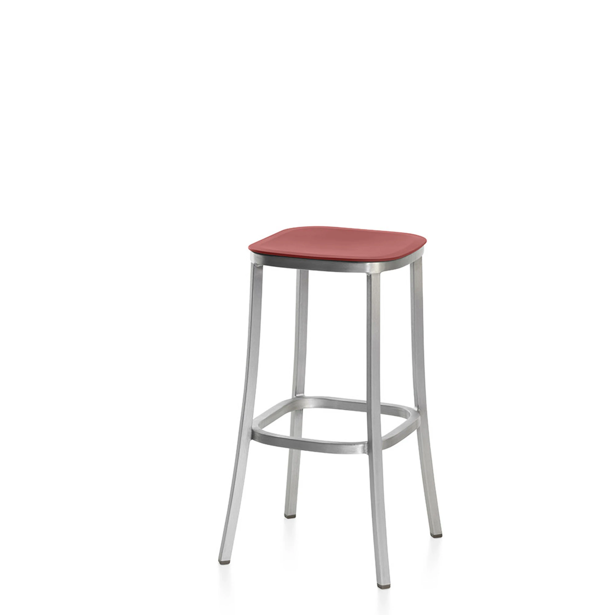  Hand Brushed Aluminum, Ochre Red