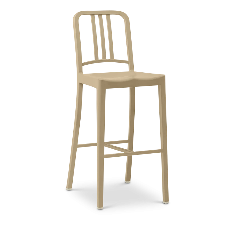 111 Navy Barstool, Beach