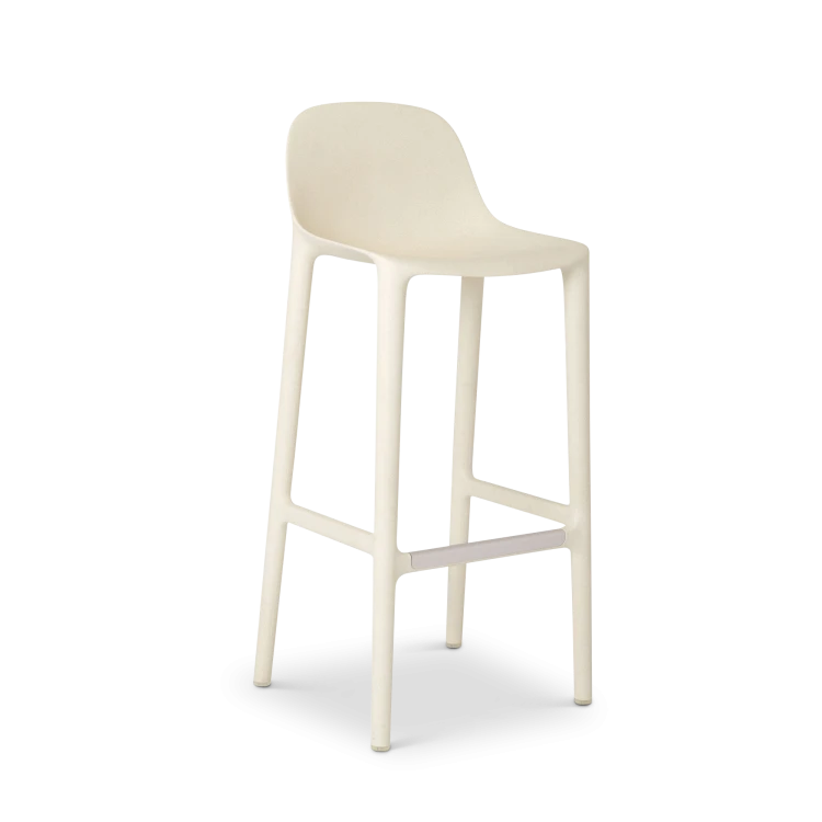 Broom Barstool, White