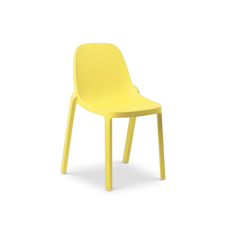Broom Stacking Chair, Yellow