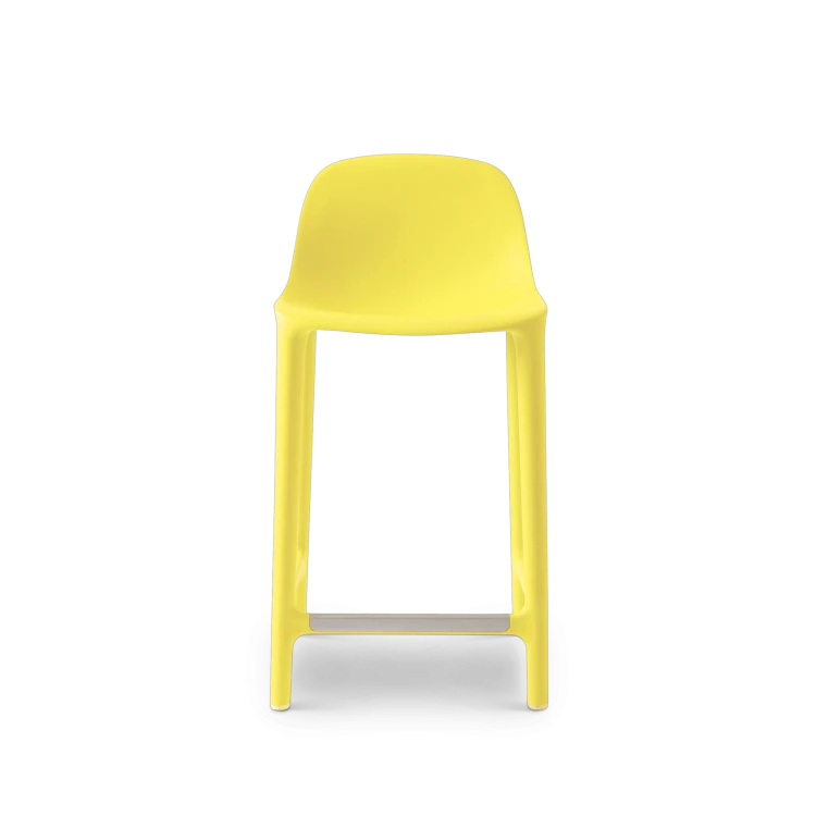 Broom Counter Stool, Yellow