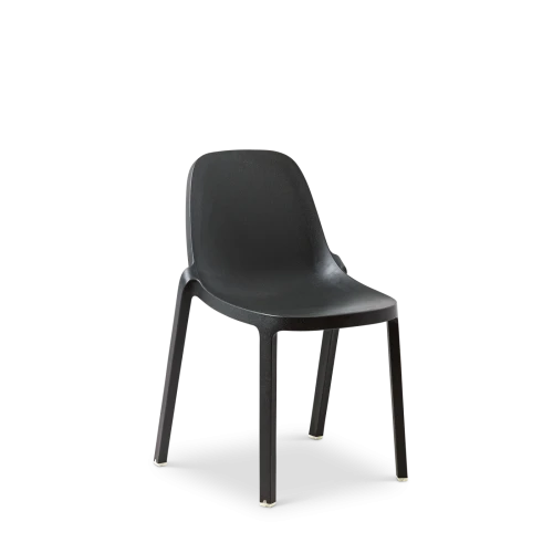 Broom Stacking Chair, Dark Grey