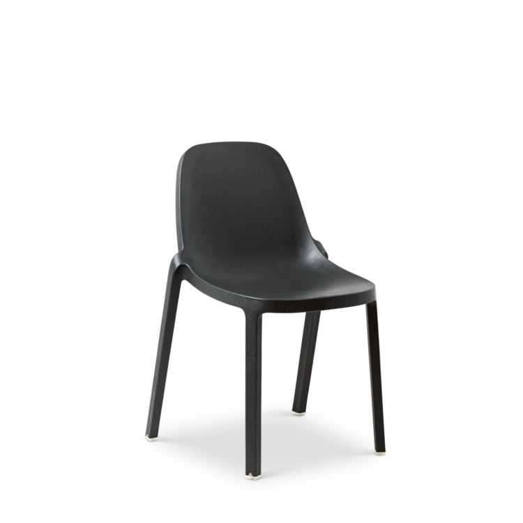 Broom Stacking Chair, Dark Grey
