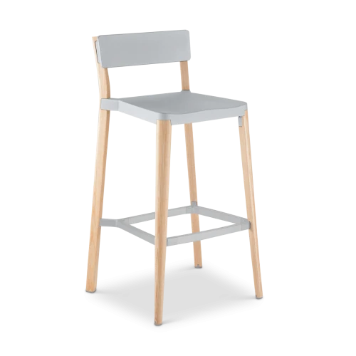 Lancaster Barstool, Grey/Light Ash