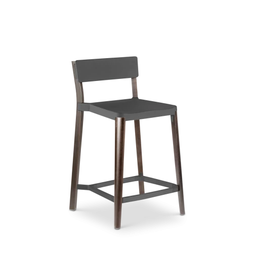 Lancaster Counter Stool, Dark Grey/Dark Ash