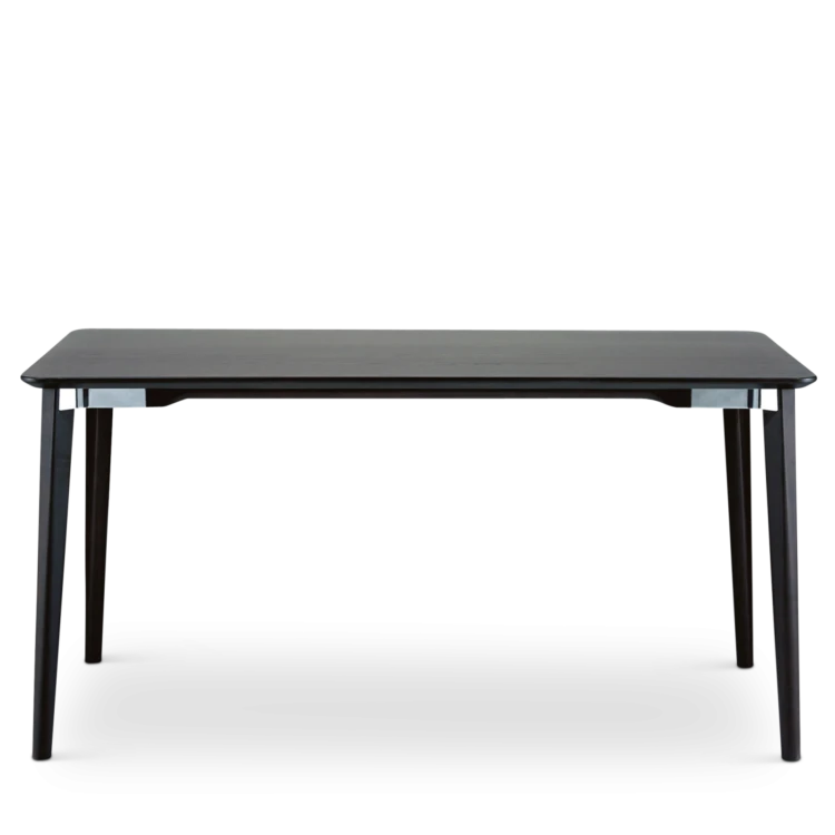 Lancaster Dining Table, Polished/Dark Ash