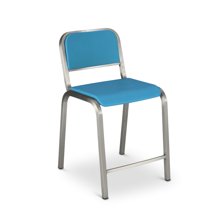 Nine-0 Counter Stool, Blue
