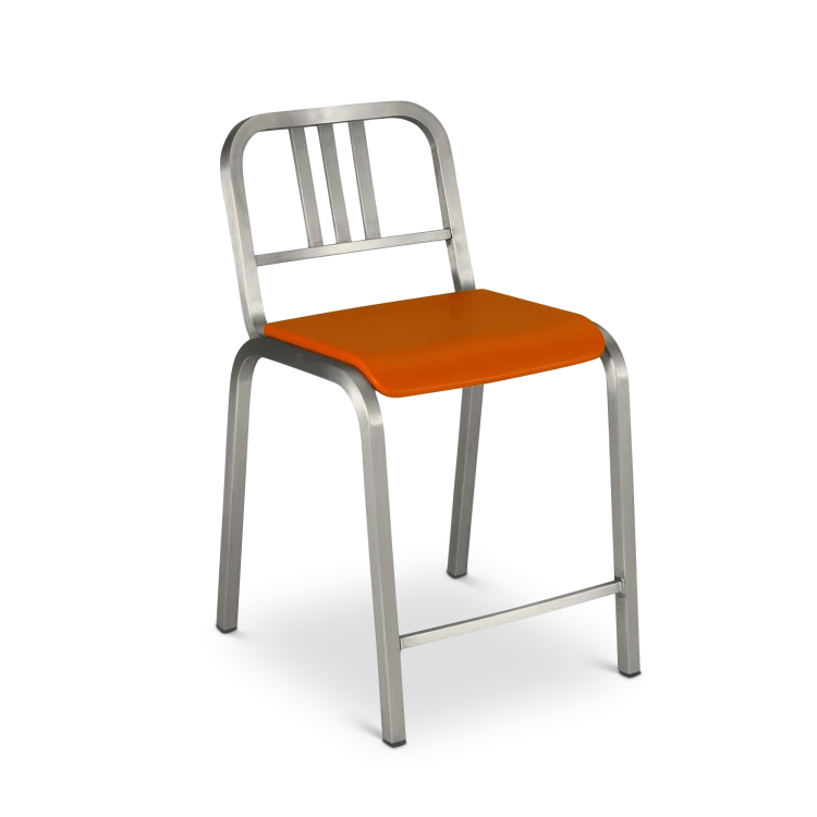 Nine-0 Counter Stool, Orange