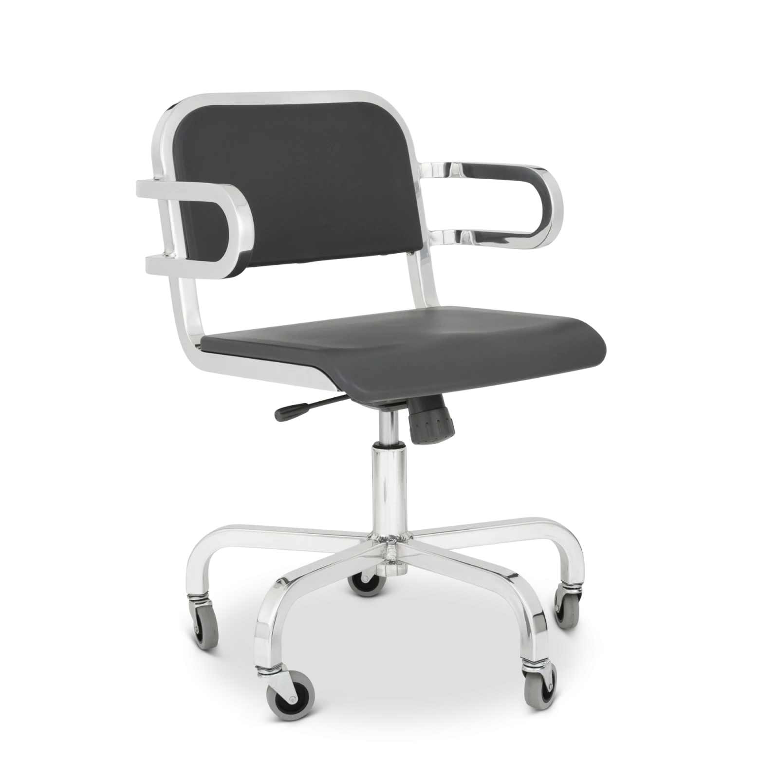 nine-0-swivel-armchair-back-gray