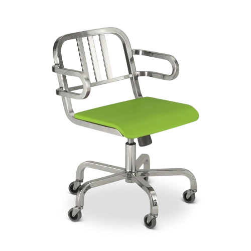 Nine-0 Swivel Armchair, Green