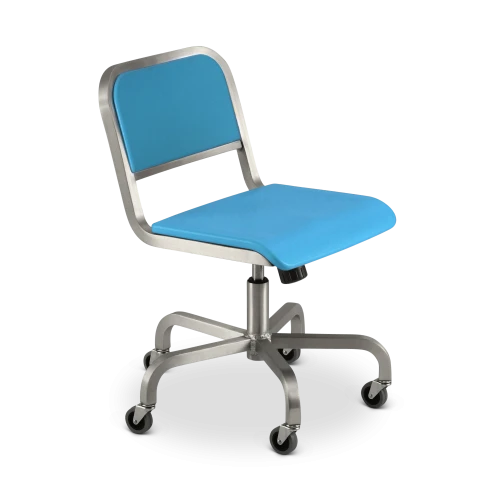 Nine-0 Swivel Chair, Blue
