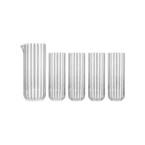Dearborn Carafe with Dearborn Collins Glasses