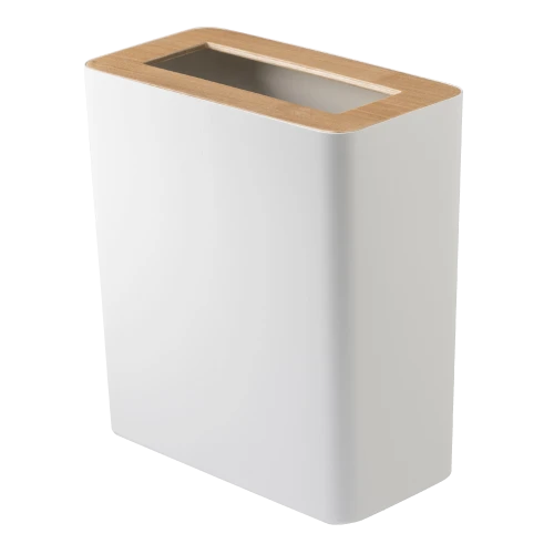 Rin Slim Trash Can, White
