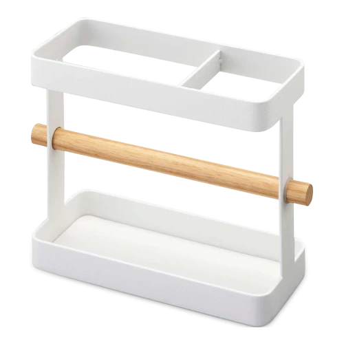 Tosca Wide Utensil Stand, White
