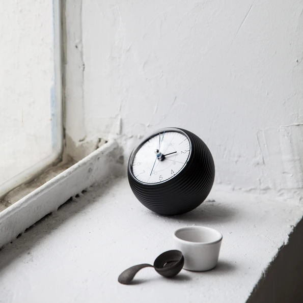 Lemnos - Earth Clock, Black | Gessato Design Store