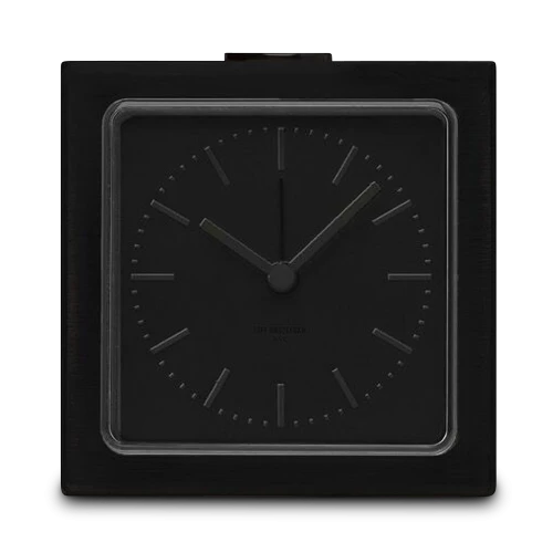 LEFF Amsterdam Block Alarm Clock, Black