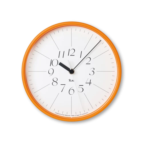 Riki Steel Clock, Orange