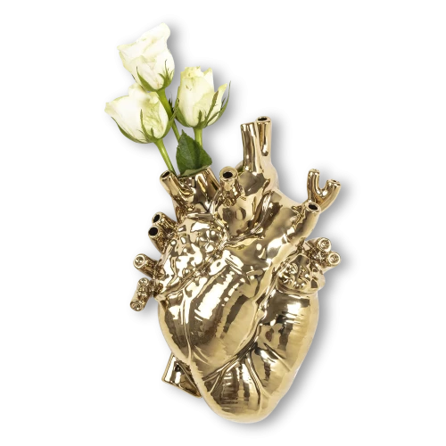 Love in Bloom Gold Vase