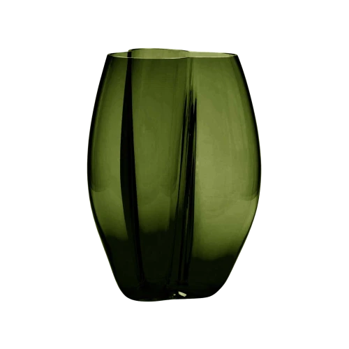 Petalo Dark Green Large Vase by Alessandro Mendini