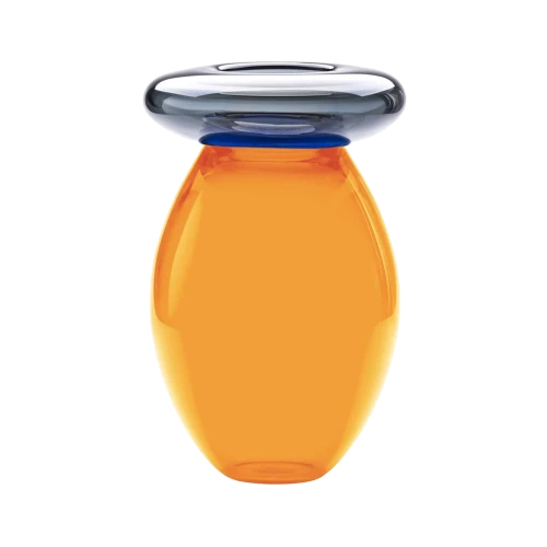 Queen Blue-Orange Vase by Karim Rashid