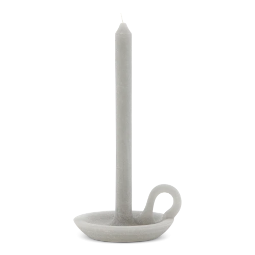 Tallow Candle, Soft Grey