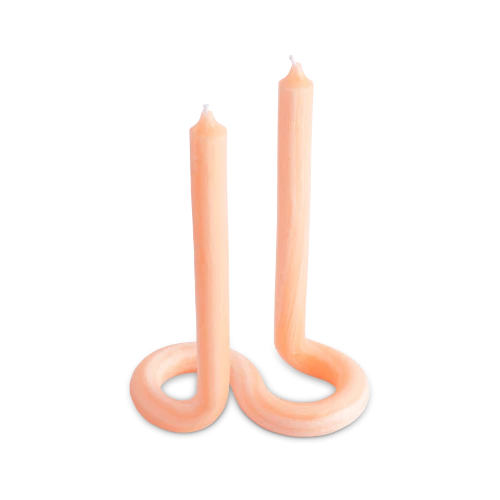 Twist Candle, Orange