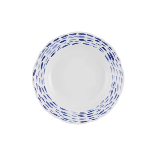 Folkifunki Soup Plate Blue
