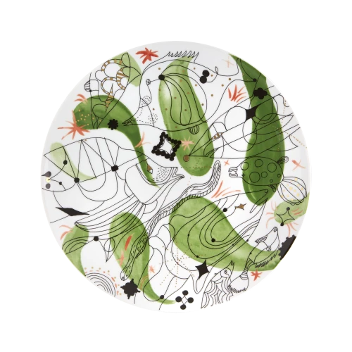 Folkifunki Charger Plate Green