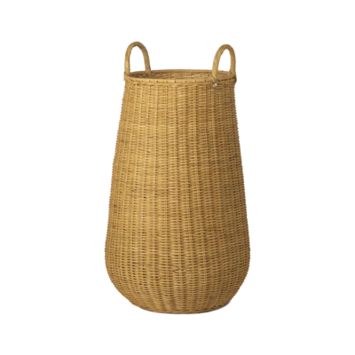 large wicker laundry basket