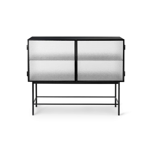 Haze Sideboard - Wired glass Black