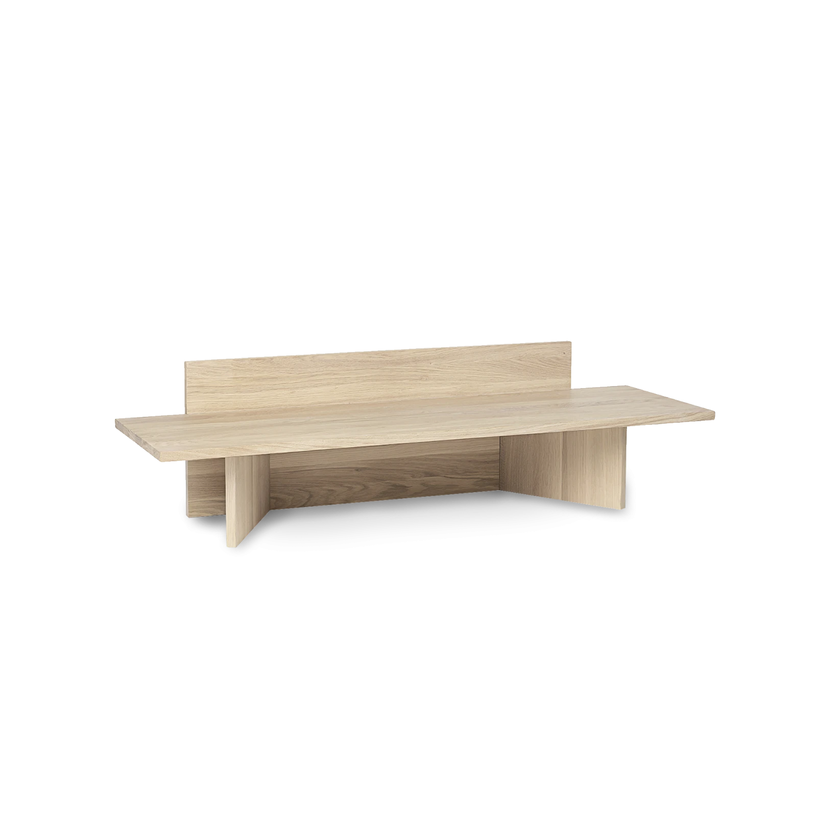 Oblique Bench Black Stained Oak - Gessato Design Store