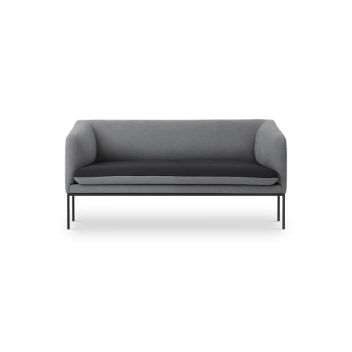 Turn Sofa 2 - Cotton Dark Grey
