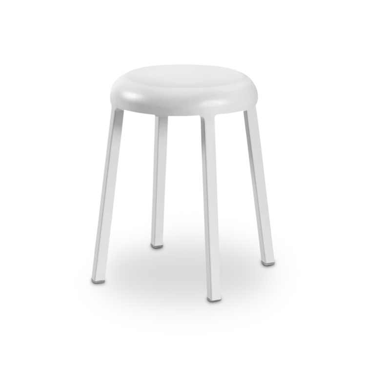 Za Small Stool White Grey