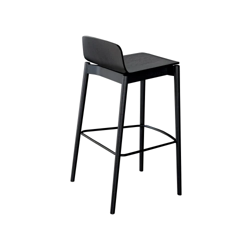 Rama Wood Stool, Lowback