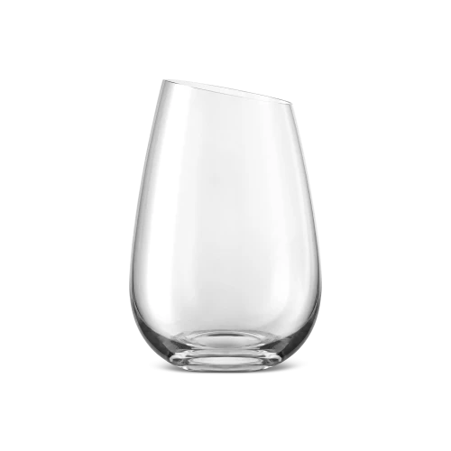 Angled Rim Glass Tumbler