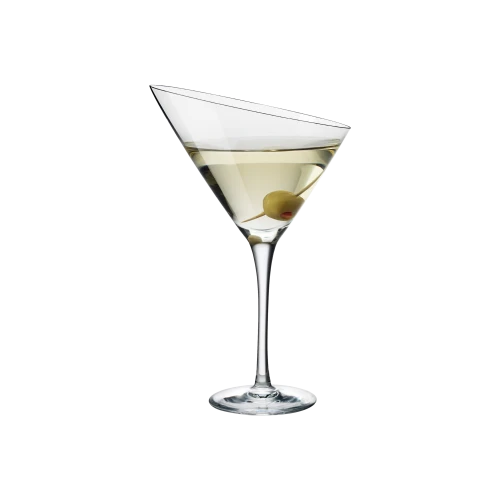 Angled Rim Martini Glass