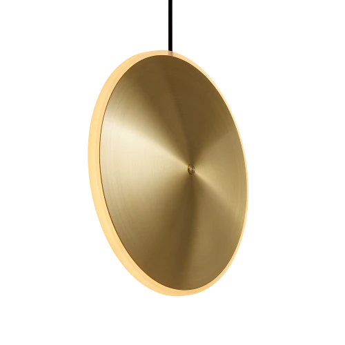 Dish10v Pendant, Brass