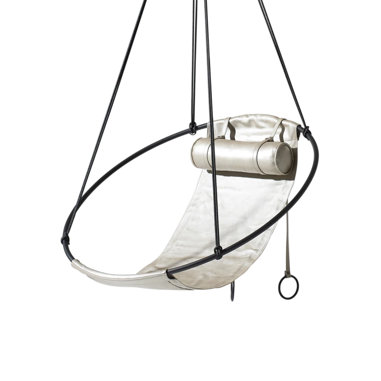 sling-hanging-chair-soft-leather-gold