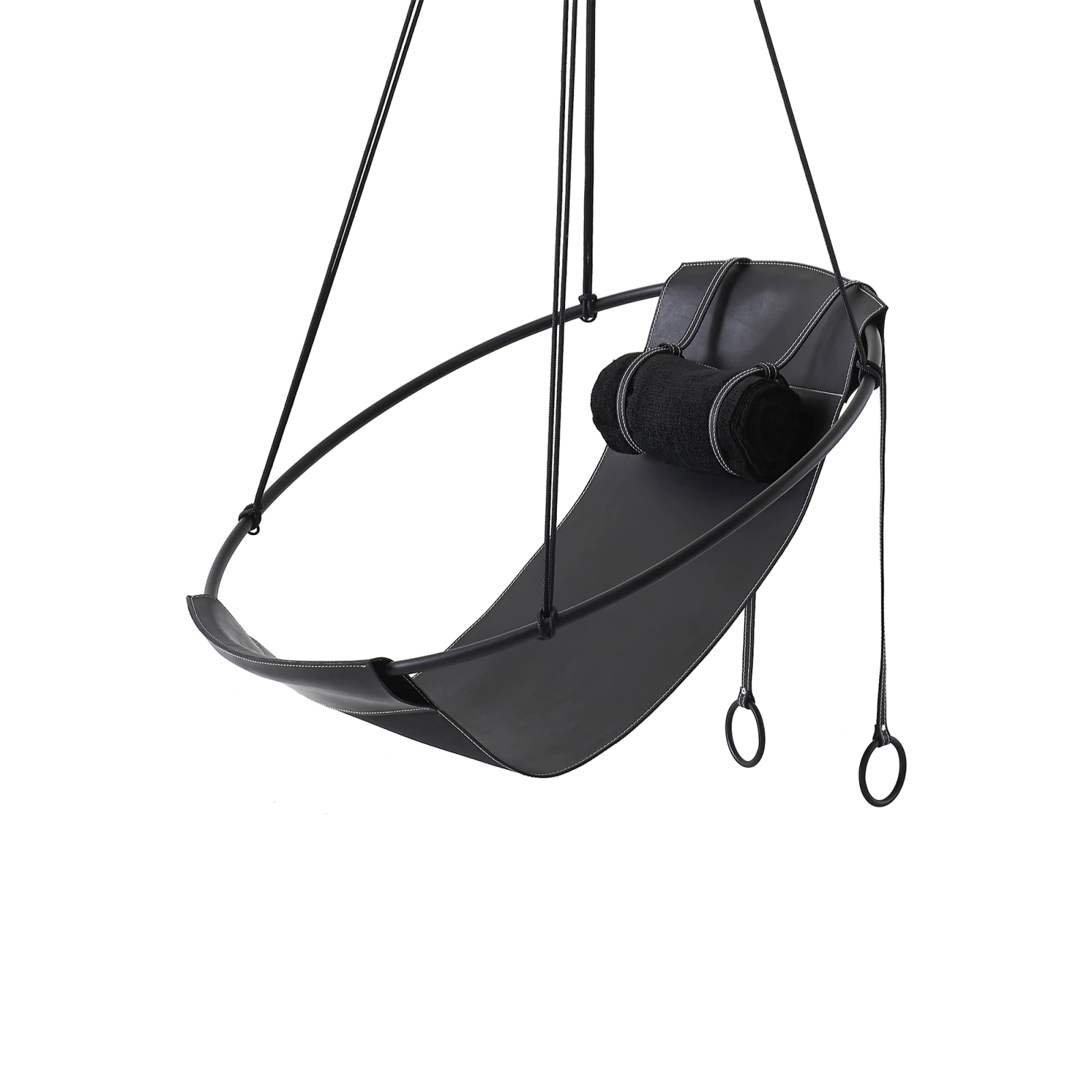 sling-hanging-chair-thick-leather-black