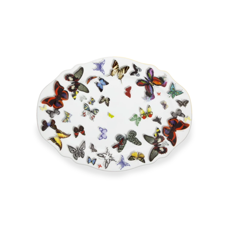 Butterfly Parade Small Oval Platter