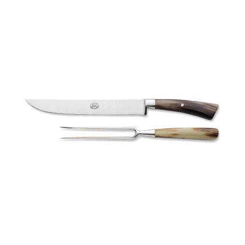 Carving Set, Ox Horn