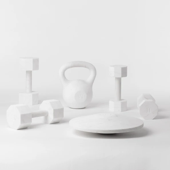 Seletti - Lvdis 2 Kg Marble Dumbbells, Set of 2 | Gessato Design Store